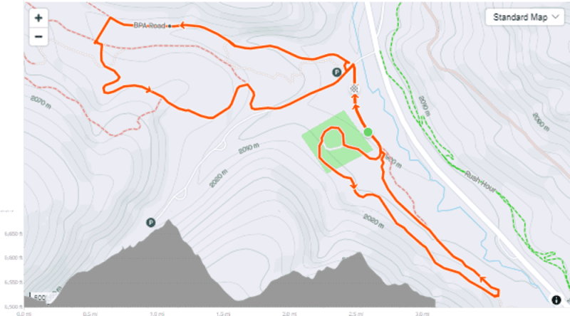 4 km Course Map