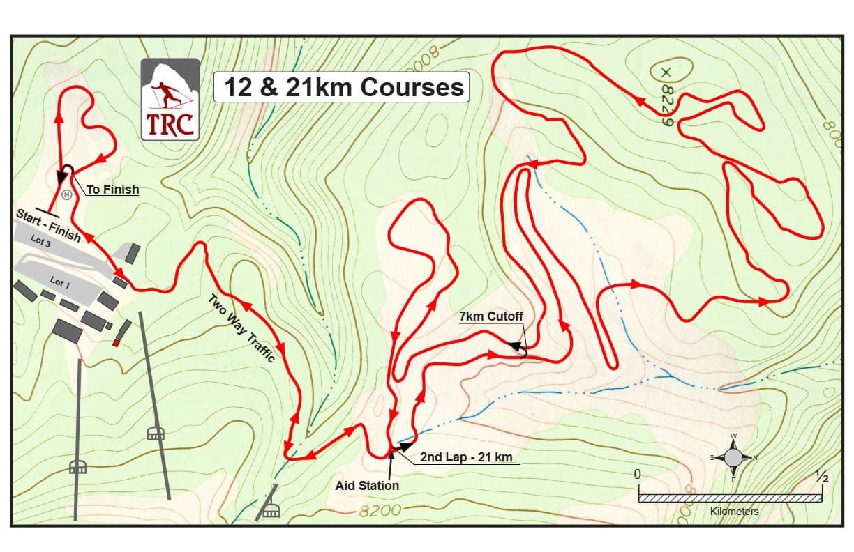 12+21 km Course Map